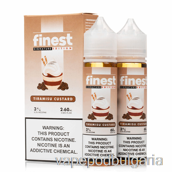 Vape Течности тирамису крем - The Finest Signature Edition - 120ml 0mg